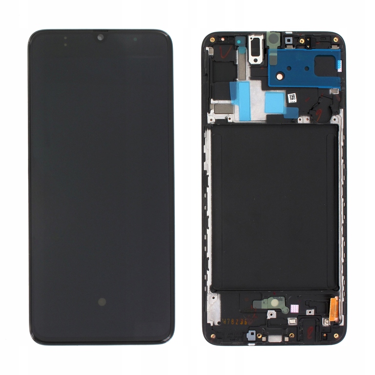 LCD displej Samsung A70 2019 SM-A705 Černý S Rámečkem