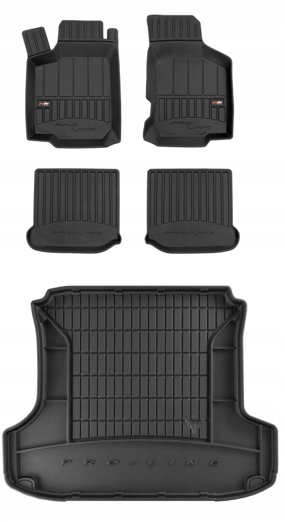 Set 3D gumové rohože Seat Toledo 2 Sedan 1998-2004