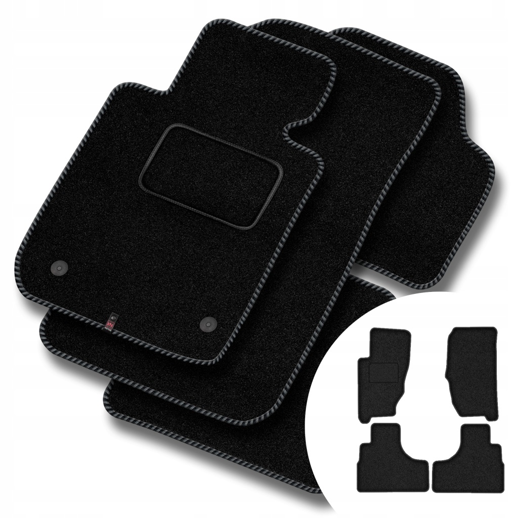 Velurové koberce Streak pro Jeep Cherokee III (kj) 2001-2007