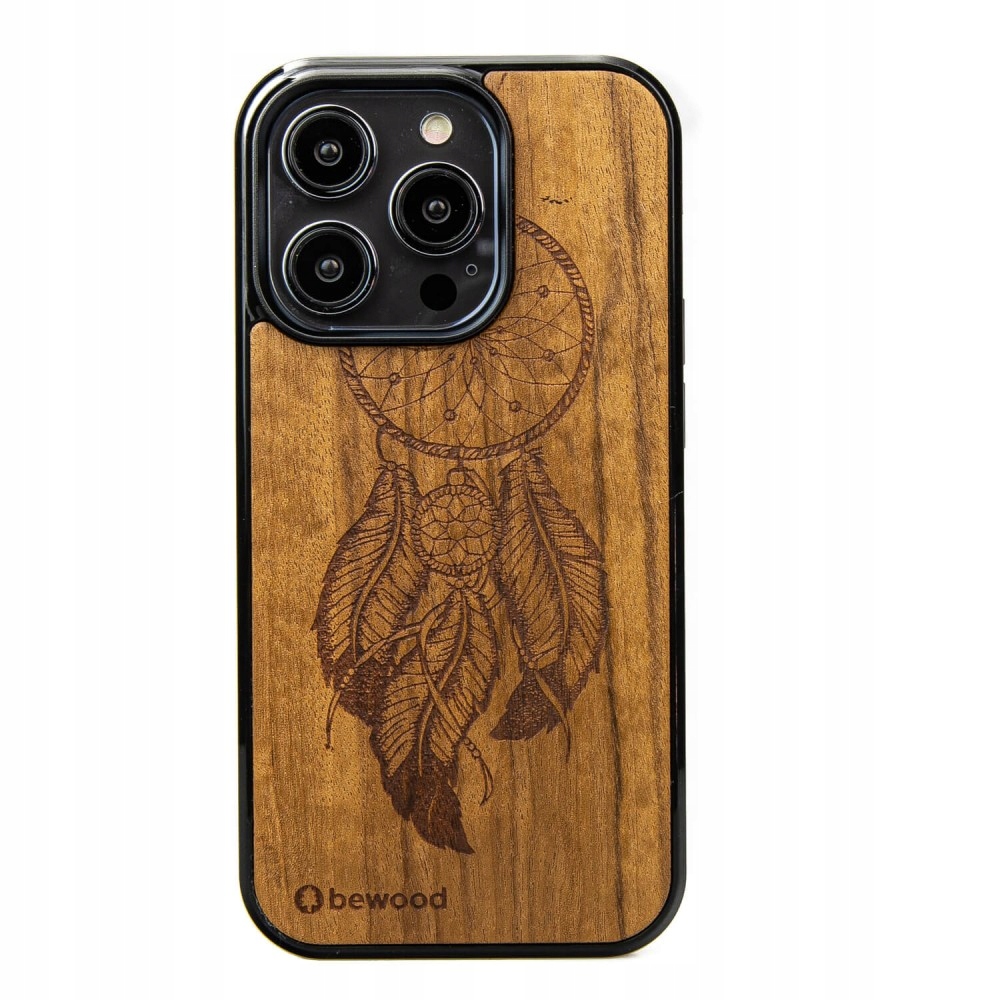 Dřevěné Pouzdro Bewood pro iPhone 14 Pro Lapač Snů Imbuia