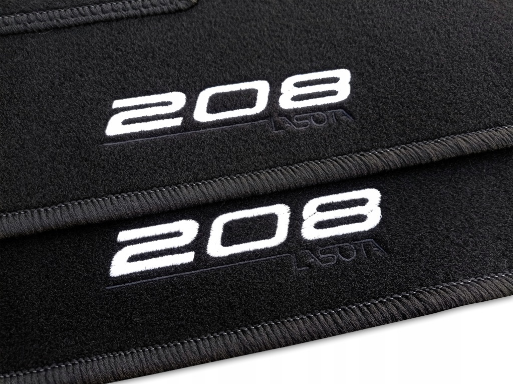 Velurové Koberce Peugeot e-208 Elektrikář (2019-...) 2x 208 Lasota