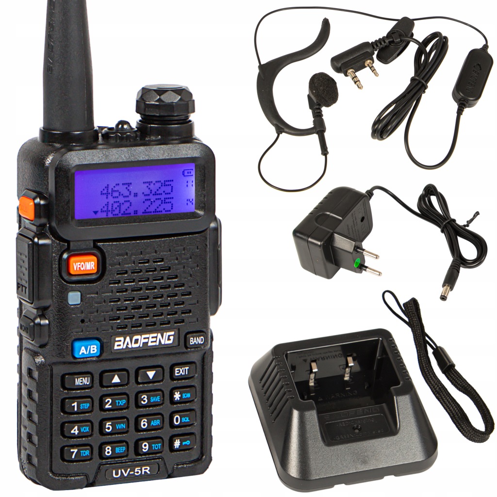 Vysílačka Walkie Talkie Baofeng UV-5R 8W Radiotelefon Velký Dosah