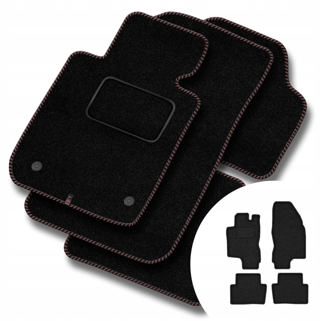 Velurové koberce Streak pro Volvo S80 I 1998-2006