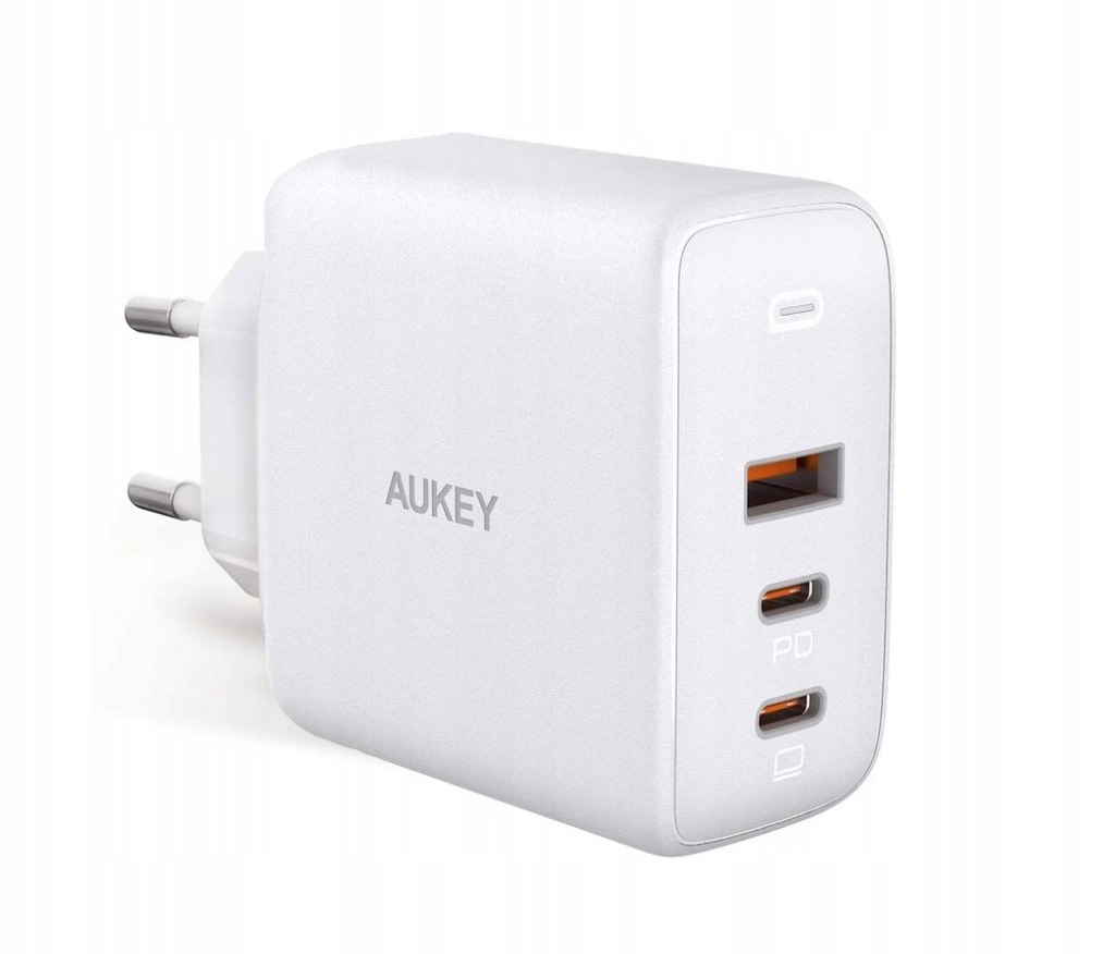 Aukey PA-B6S Omnia Mix GaN 2xUSB-C 1xUSB-A Pd 90W Rychlá nabíječka Delivery