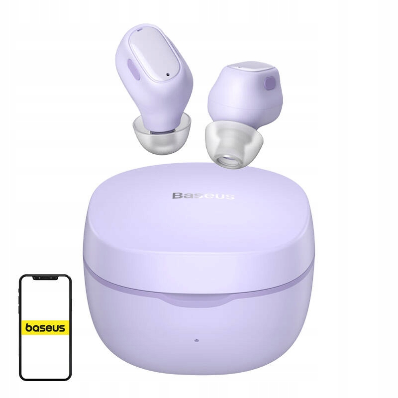 Baseus Bezdrátová sluchátka Tws Bowie Bluetooth 5.3 Fialová