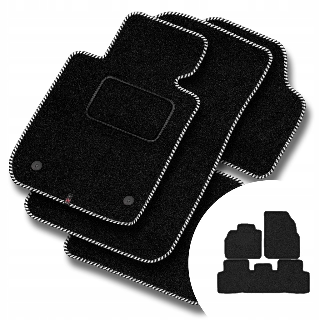 Velurové koberce Streak pro Renault Scenic II 2003-2009