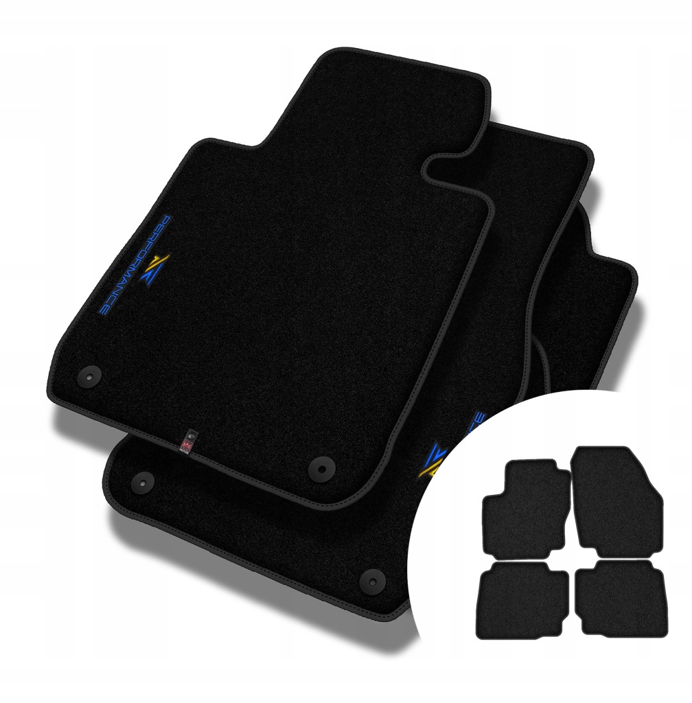 Velurové koberce Performance pro Ford Mondeo IV 2007-2014, rozteč mezi středy