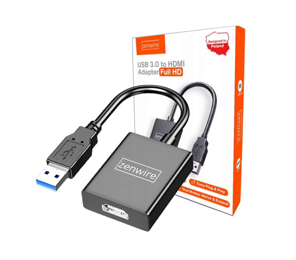 Zdjęcie okazji: 🔥 OKAZJA! Adapter USB 3.0 do HDMI FULL HD | Podłącz Monitor | Oszczędność 5 zł!