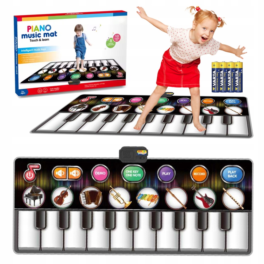 Podložka Velká 148 cm Podložka Nahrává Piano 4x Aa baterie