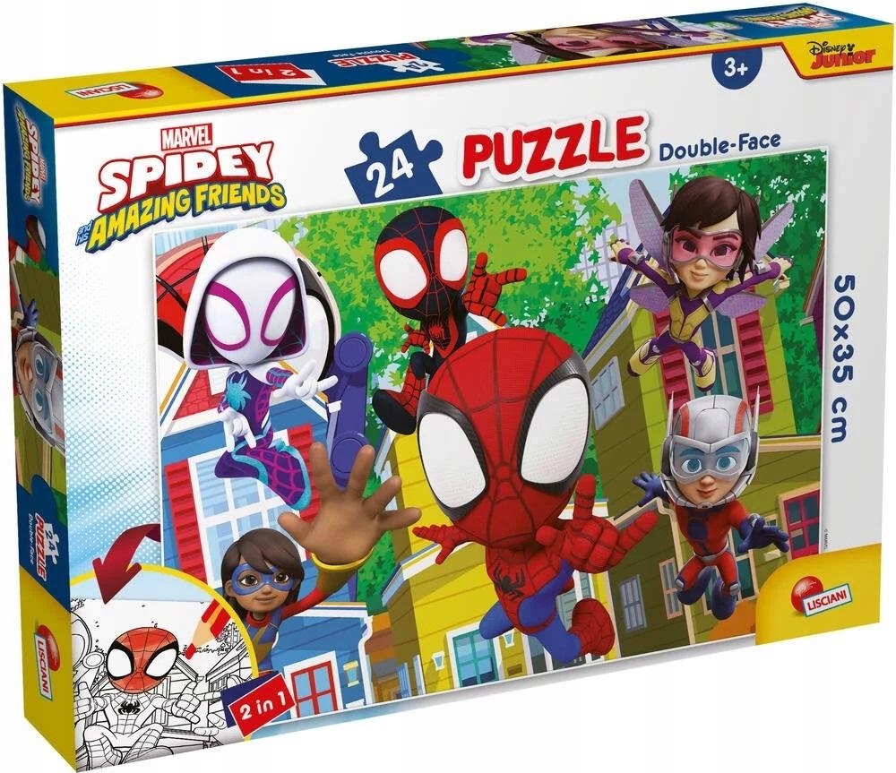 Vzdělávací Skládačka Sada Puzzle Puzzle pro skládání Oboustranné Spidey