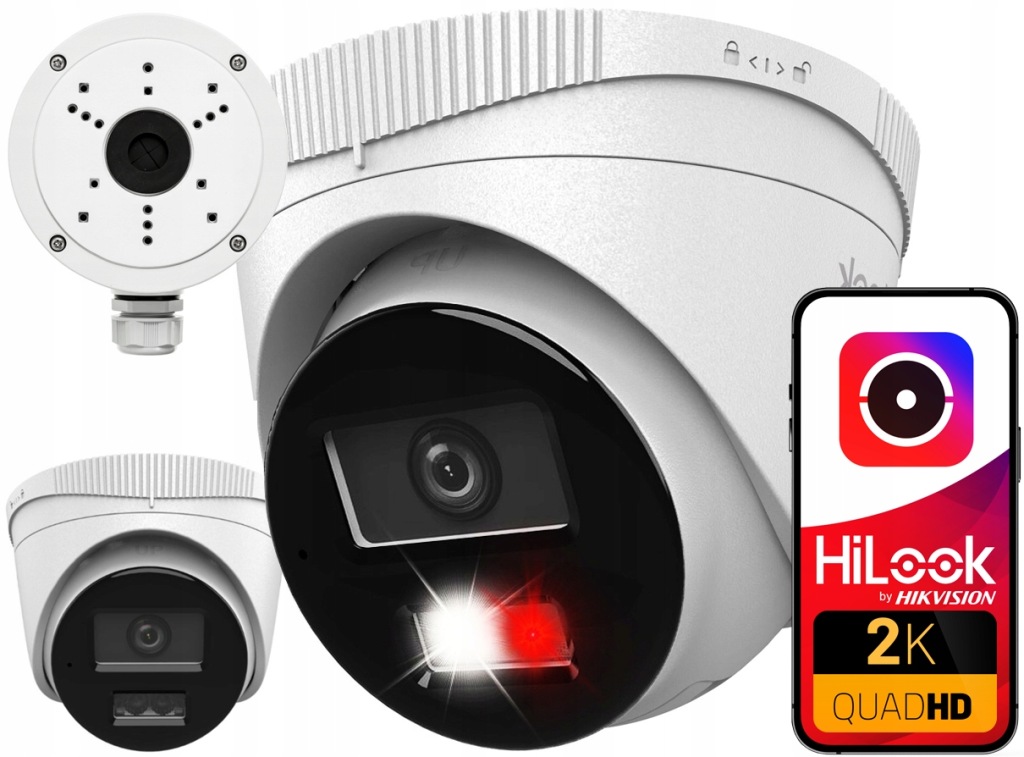Ip kamera 4MPx 2K+ HiLook by Hikvision IPCAM-T4-30DL PoE Plechovka