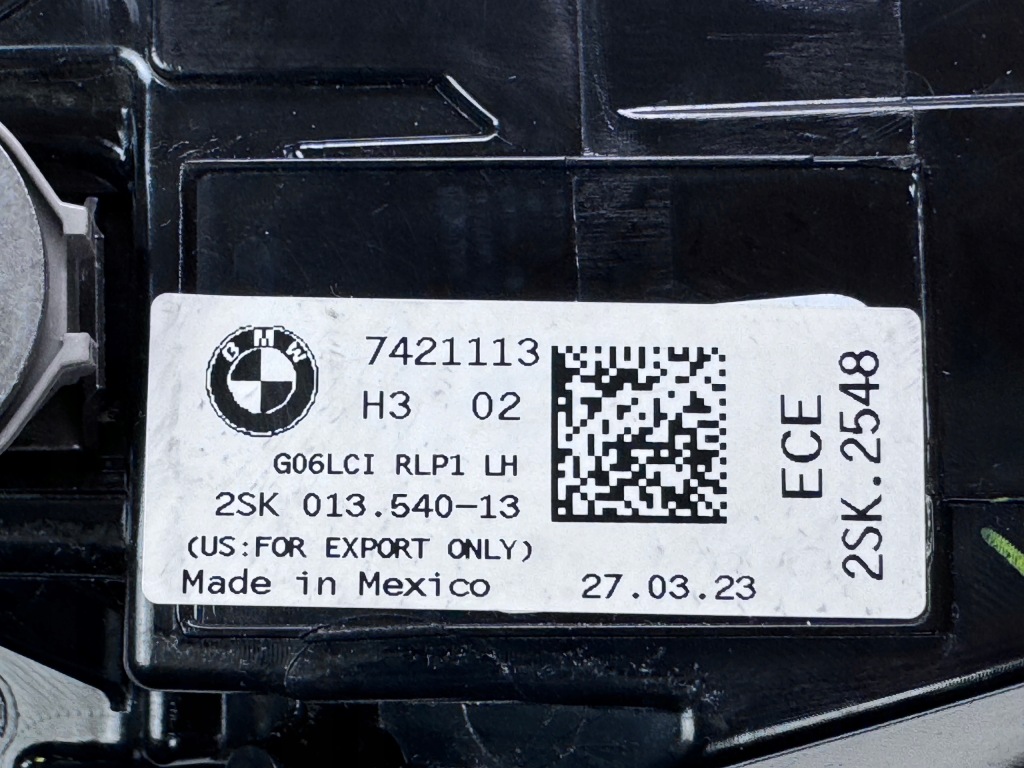 Bmw X6 G06 X6M F96 Lci 2023- Lampa Lewa Tył Led Tylna w Błotnik 7421113 — zdjęcie 6