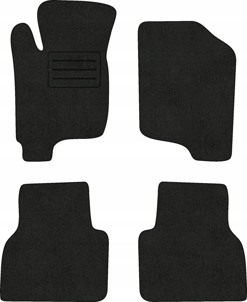 Velurové koberce Lux pro Mitsubishi Sigma 1976 1996 Černé Komplet