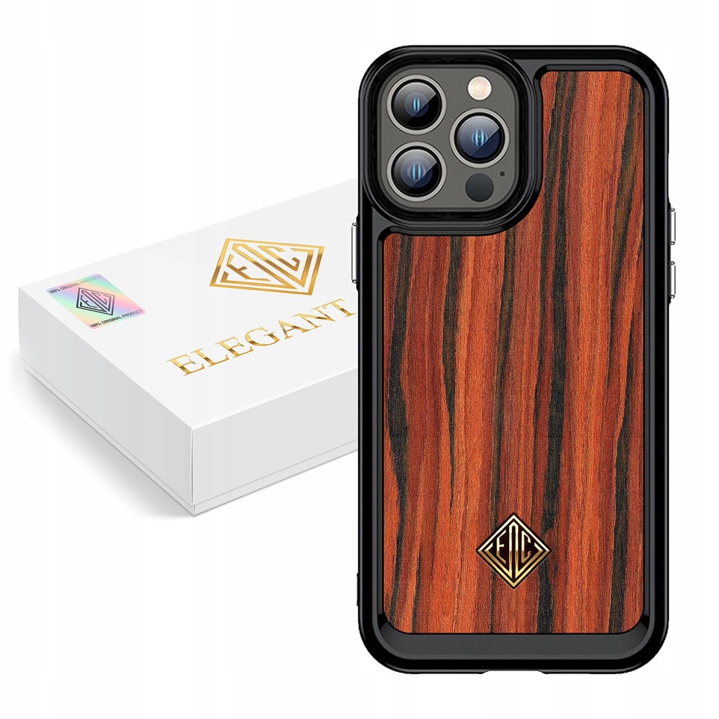 Pouzdro Pro Apple Iphone 12 12 Pro Kryt Luxusní Přírodní Dřevo Originál