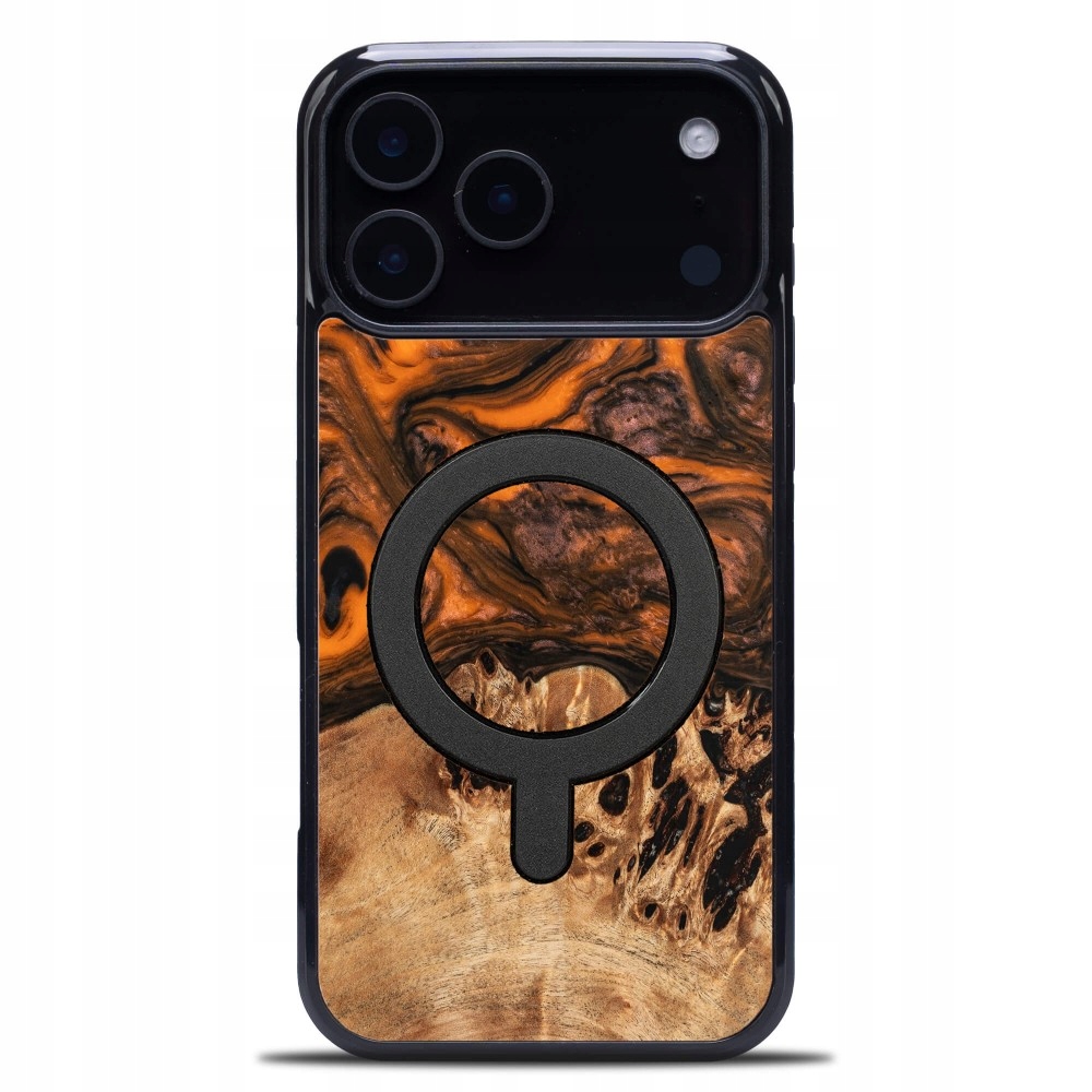 Pouzdro Bewood Unique pro iPhone 17 Pro Max oranžové s MagSafe