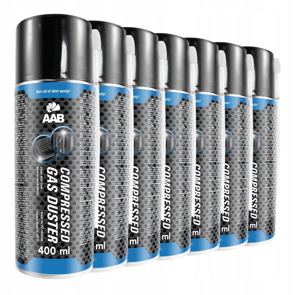 7 x Aab Cooling Stlačený Vzduch 400 ml 14x Trubička