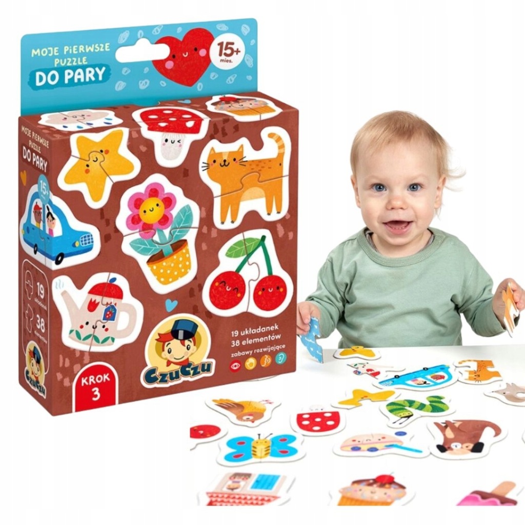 Puzzle do páru Moje první ČuCzu Skládačka pro batolata 15 m zábava