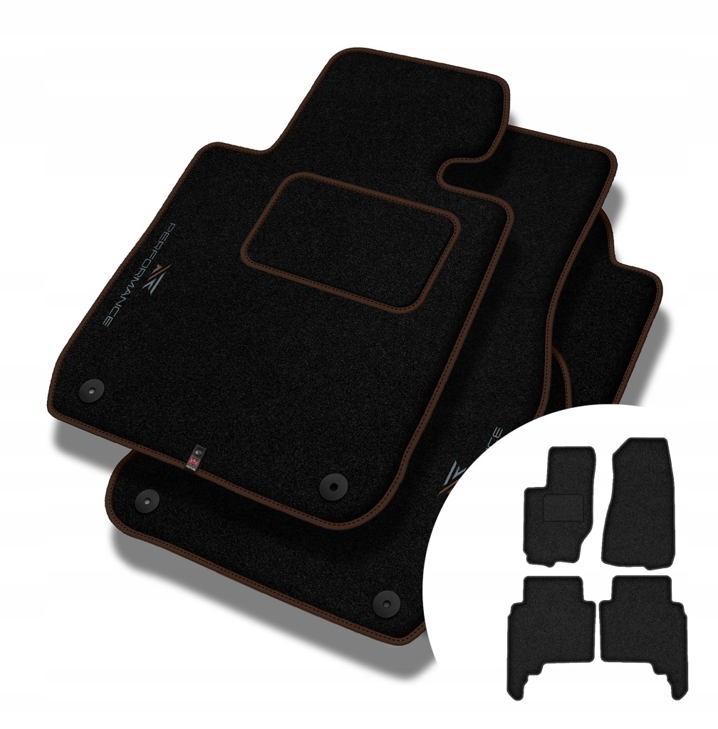 Velurové koberce Performance pro Jeep Grand Cherokee III (wk) 2004-2010