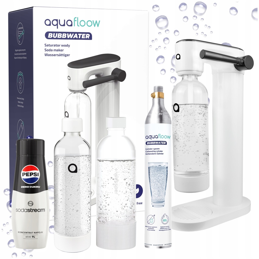 Výrobník Sody Aquafloow Pepsi Max Sodastream Láhev Na Vodu 800ml