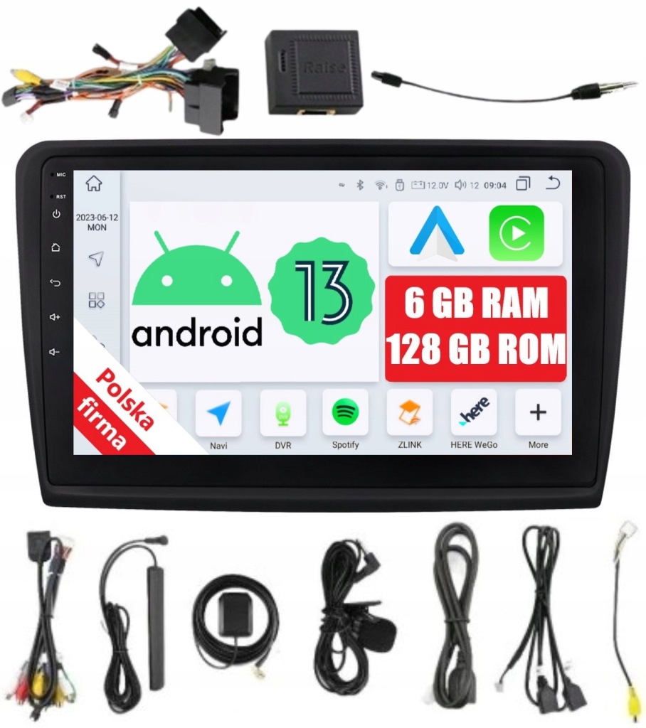 Navigace Rádio 2DIN Android Skoda Superb 2 II Dsp Carplay 6/128 Gb Lte