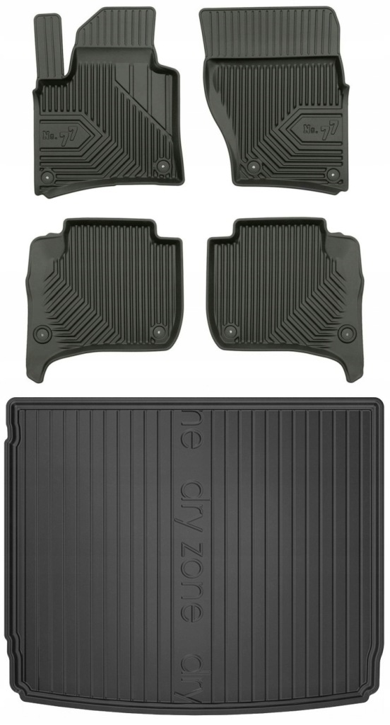 Set 77 Koberce a rohože Porsche Cayenne 2 2010-2017