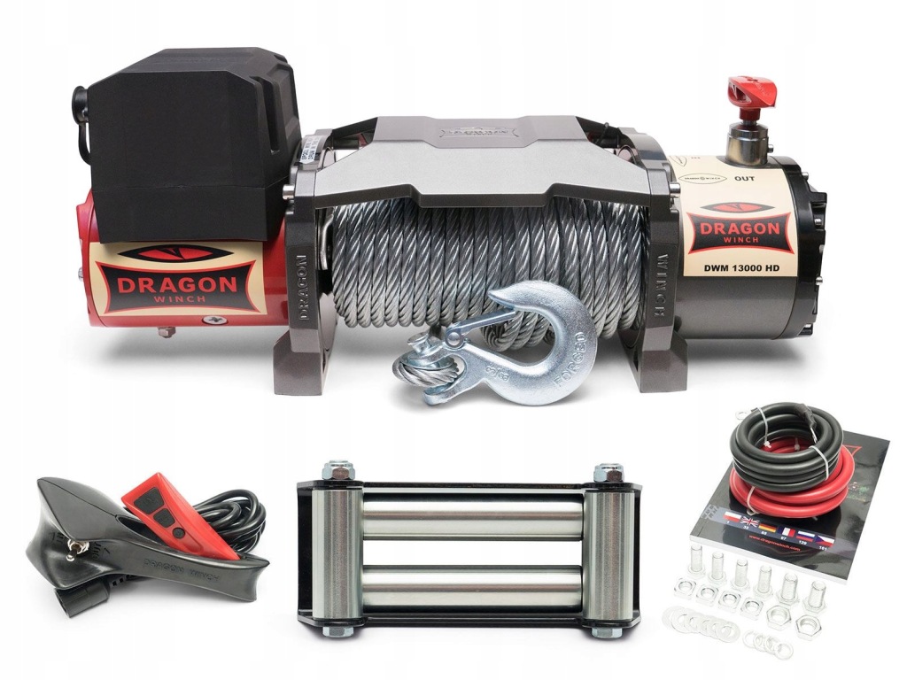 Elektrický Naviják 6 Tun Autopřepravník 24V Dragon Winch 13000HD