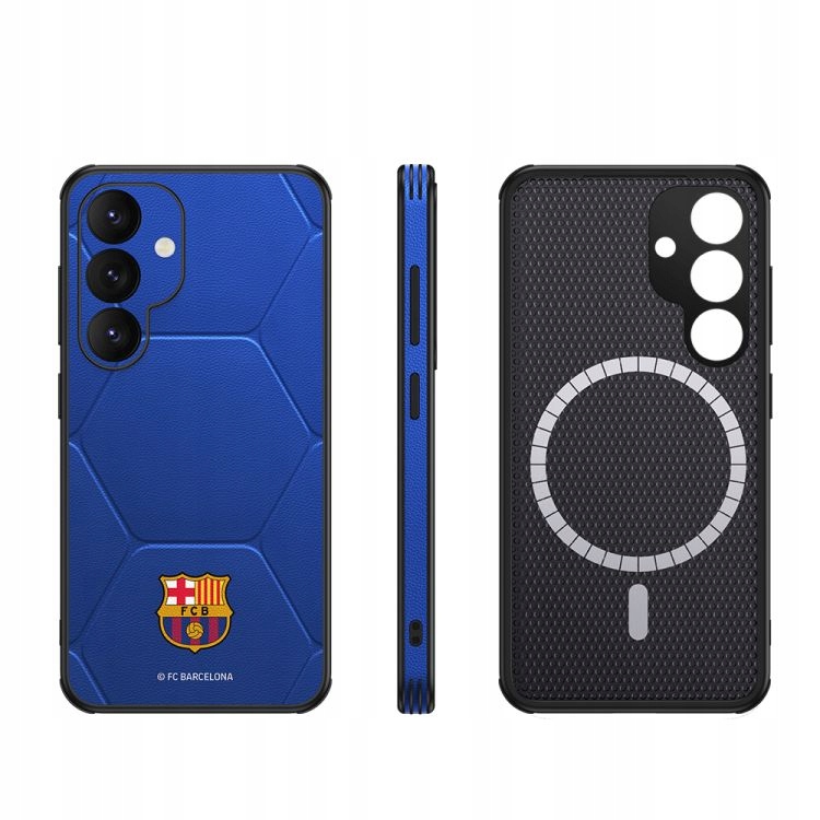 Pouzdro Samsung S24 Fc Barcelona Kožené Magnetické Magsafe Se