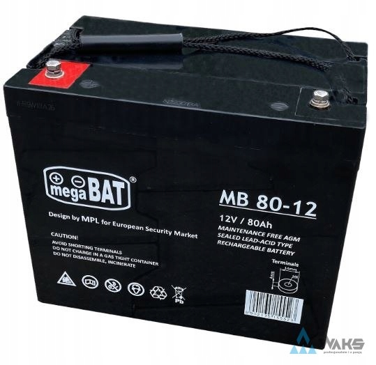Akumulátor Vrla Mb 80-12 (260/168/211 mm) Mb 80-12