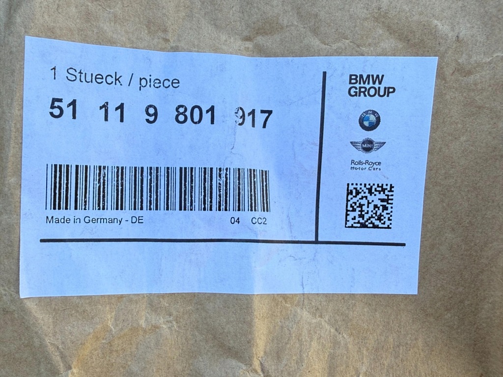 MINI R60 R61 Tylna Dokładka Spoiler Zderzaka Środkowa OE 51119801917 — zdjęcie 5