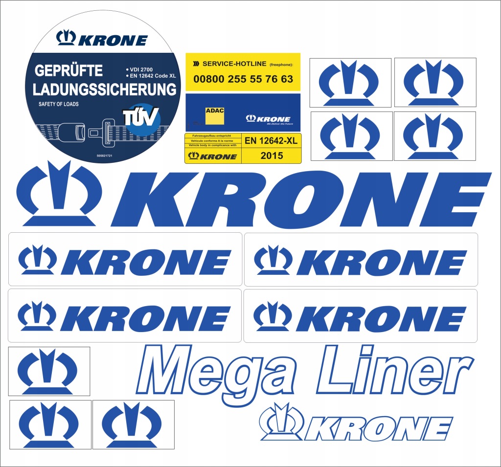 Samolepky Krone Na Návěs Liner