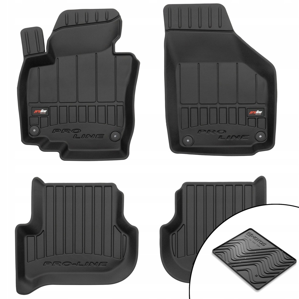3D gumové koberce Škoda Yeti 2009-2018 podložka bonus