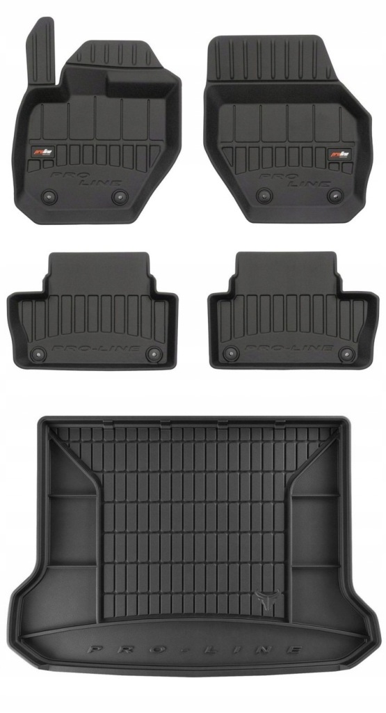 Set 3D gumové rohože Volvo XC60 1 2008-2017