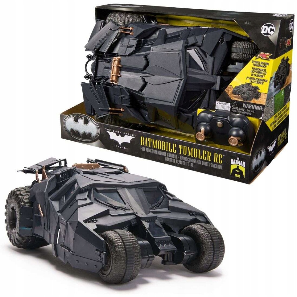 Batmobile Dálkově Ovládané Vozidlo DC Comics Tumbler Rc Auto Batman