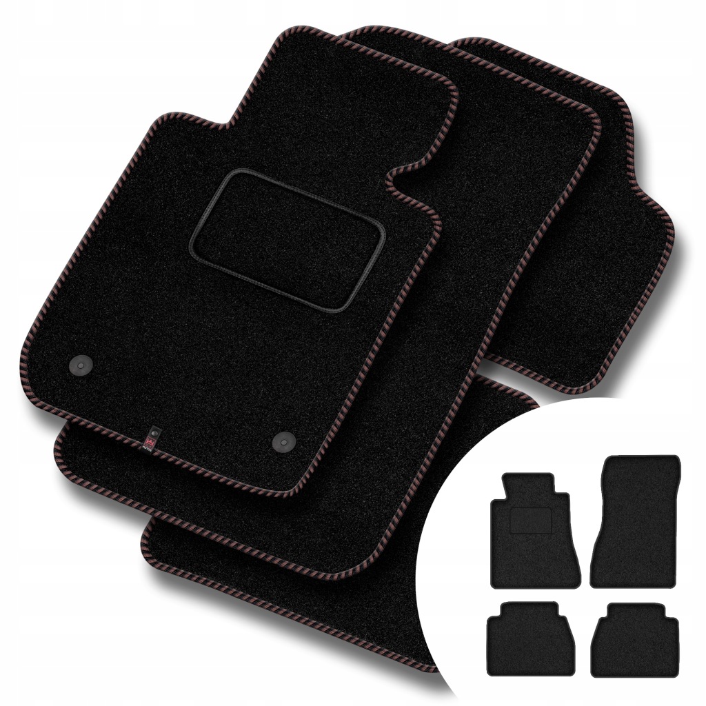 Velurové koberce Streak pro Mercedes-Benz 190 W201 1982-1993