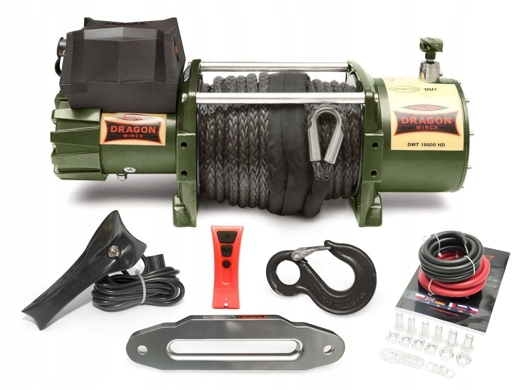 Elektrický Naviják Dragon Winch Truck Dwt 18000 Hd-s Syntetické Lano