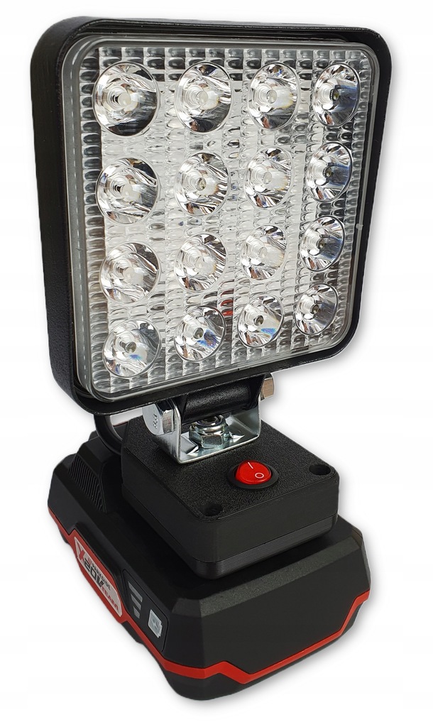 Pracovní lampa pro Parkside halogen Led na akumulátor, adaptér baterie 6000K