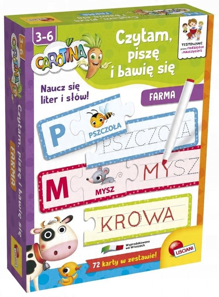 Hračka hračka Dárek pro předškoláka Carotina Čtu, Píšu A Bavím