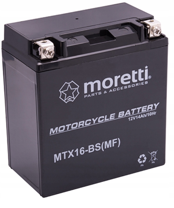 Zdjęcie okazji: Akumulator YTX16 Moretti Agm MTX16-BS 12V 14Ah