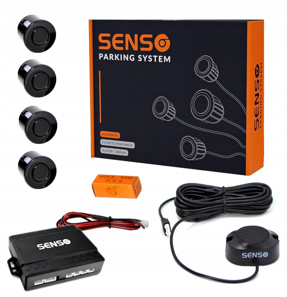 Senzory Parkování Zadního Couvání Pdc Senso SE-060 Buzzer Výběr Barvy
