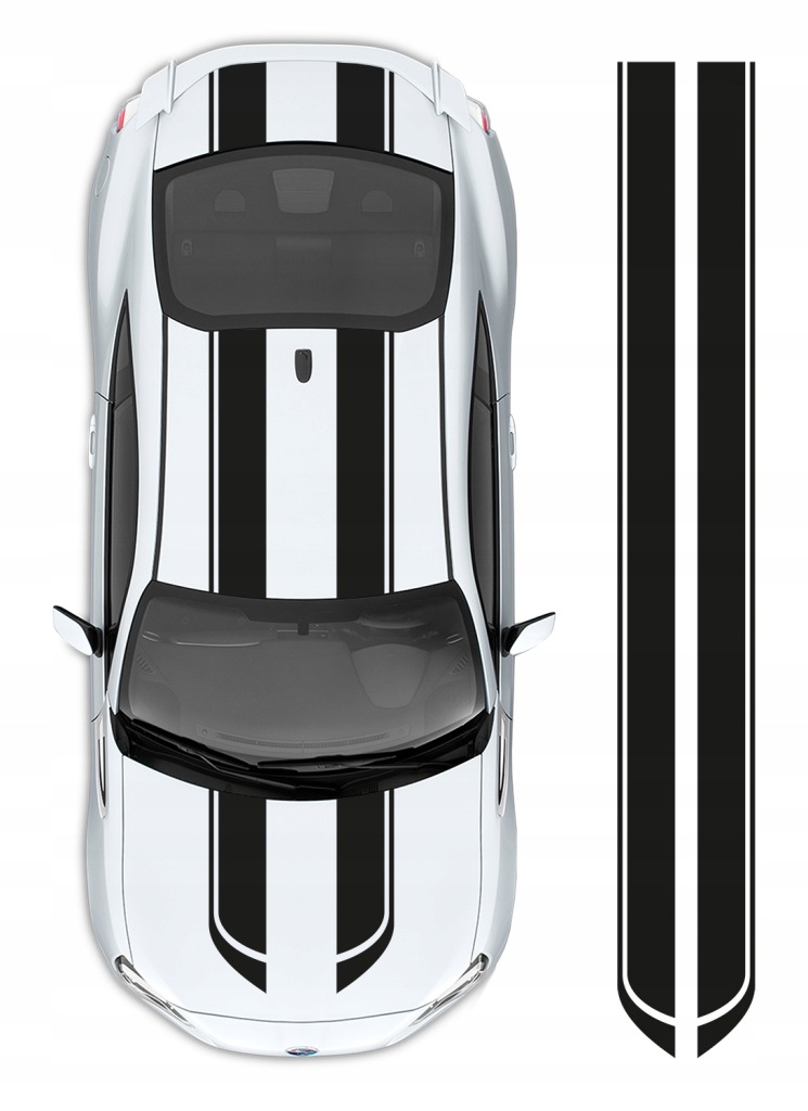Pásky Na Auto samolepka Pásky 21 cm x 4,5 m Barva