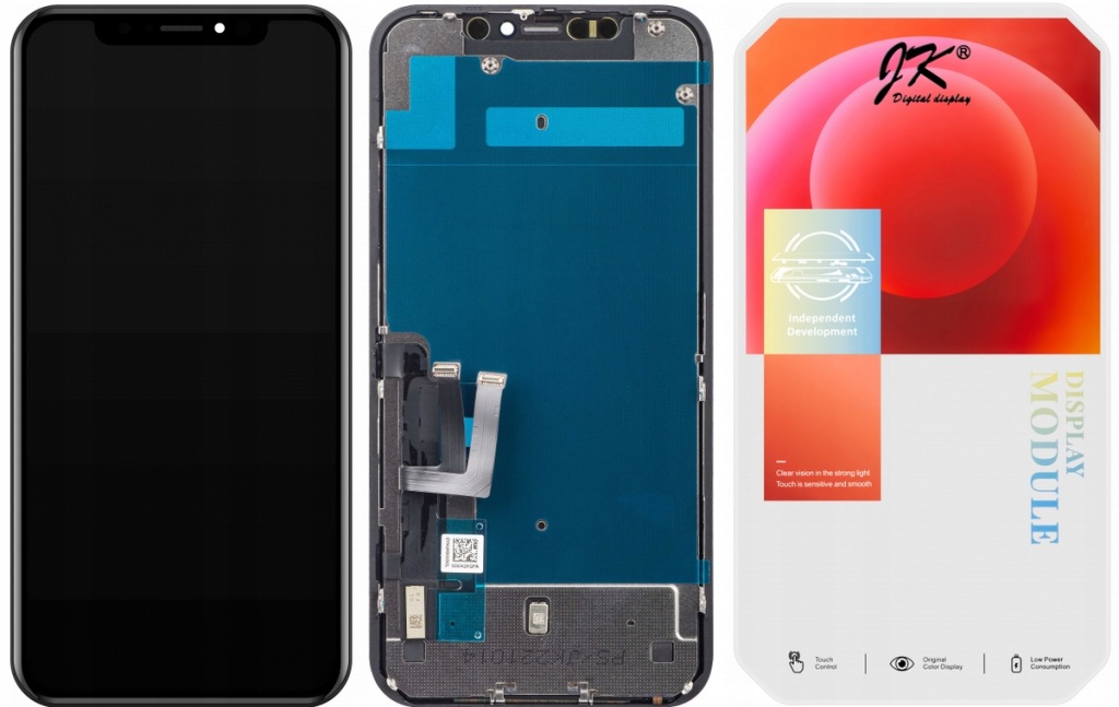 Displej s dotykovým panelem iPhone 11 Service Pack Jk černý In-Cell