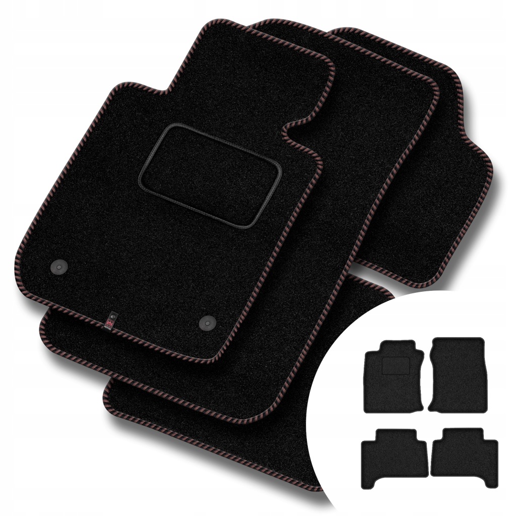 Velurové koberce Streak pro Toyota Land Cruiser J120 2002-2010 5 dveře