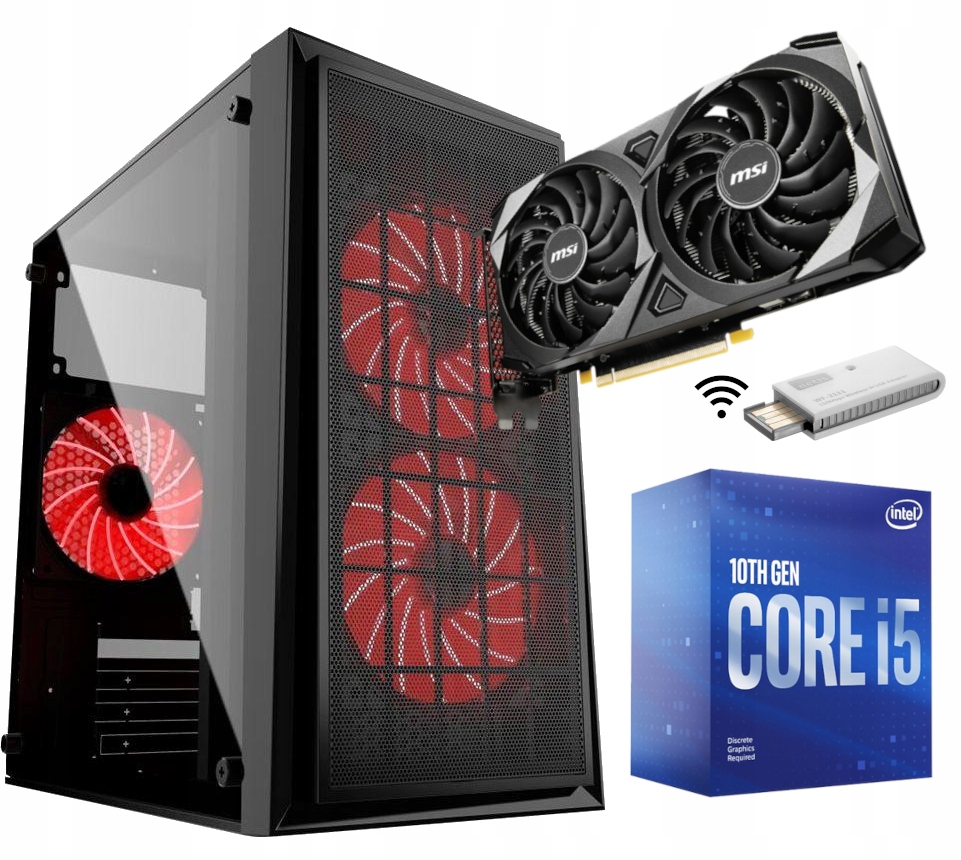 Počítač Pro Wifi Hry I5 10GEN 16GB RTX3060 500SSD
