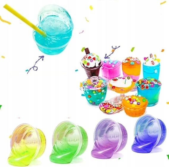 Sada Na Výrobu Glutů Sada Slime Brokat Modelovací Hmota Gluty Lepidlo