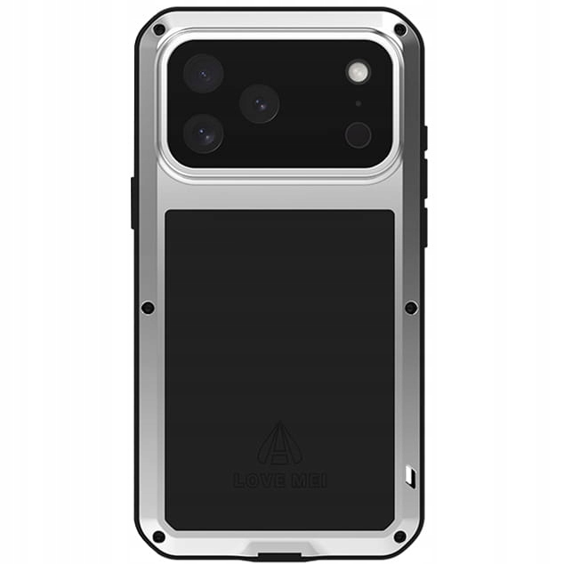 Pouzdro Love Mei se sklem pro iPhone 17 Pro Max, obrněné zadní kryt kryt