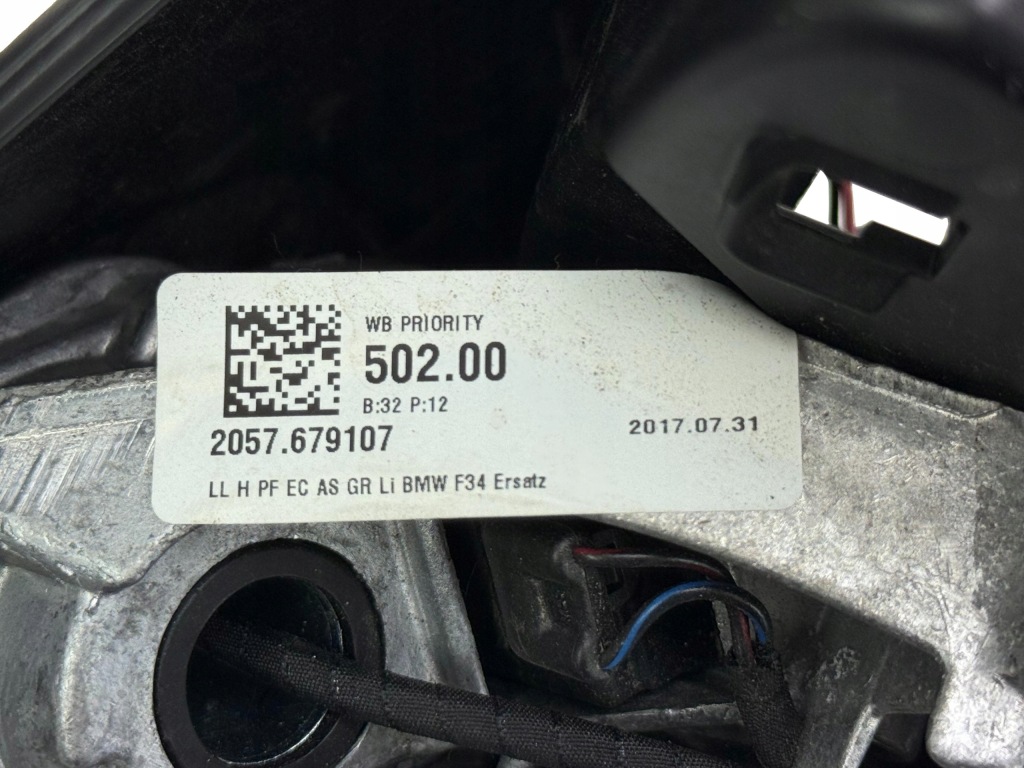 BMW 3 F34 F34 Lci Lusterko Podgrzewane Lewe 5 PIN OE 7291531 — zdjęcie 9