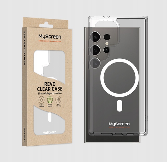 Pouzdro pro Samsung Galaxy S24 MyScreen Revo Clear Case MagSafe