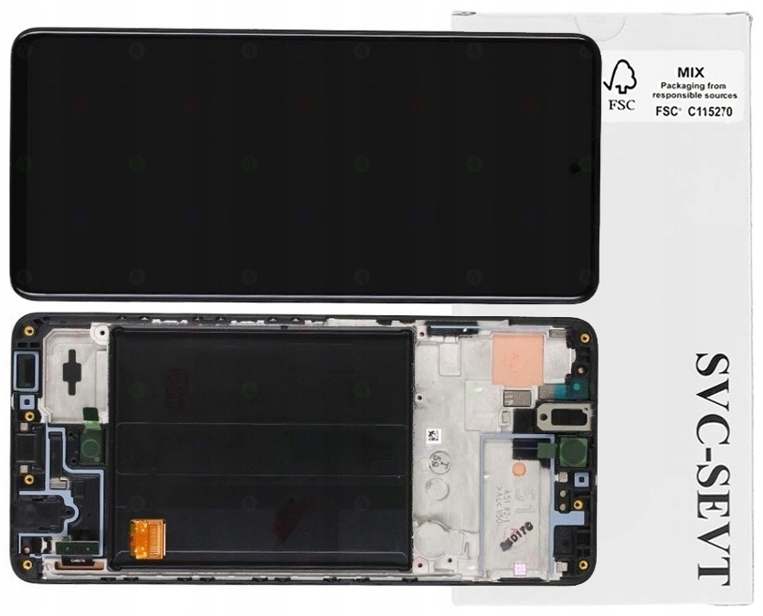 Displej Pro Samsung Galaxy A51 A515 Originální LCD Displej Rámeček