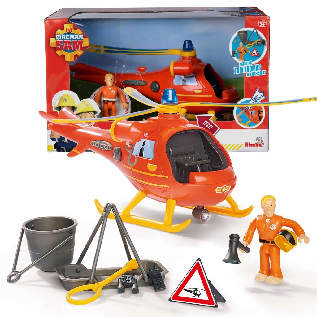 Požárník Sam Záchranná Helikoptéra Wallaby Figurka Thomase A Příslušenství.