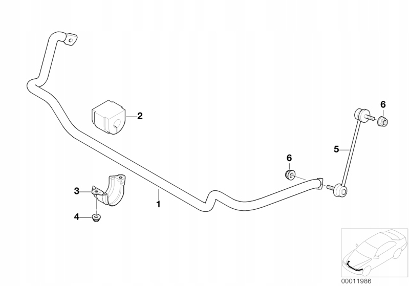 BMW 3 E46 Z4 E85 E86 Łącznik Stabilizatora Przedni Przód Nowy OE 6780847 — zdjęcie 2